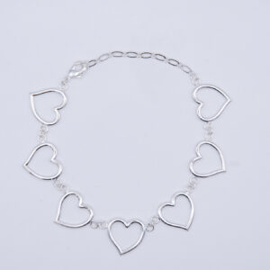 BRACCIALE A CUORI TRAFORATI