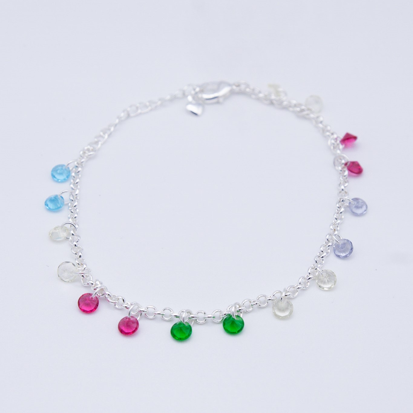 BRACCIALE CON PIETRE COLORATE