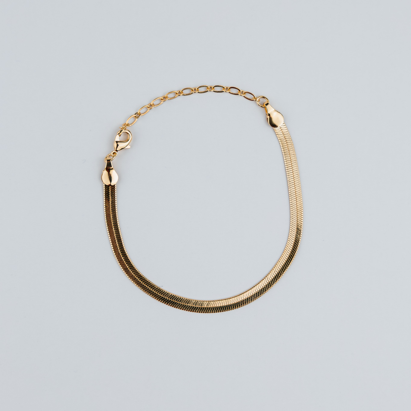 BRACCIALE A MAGLIA PIATTA LARGA