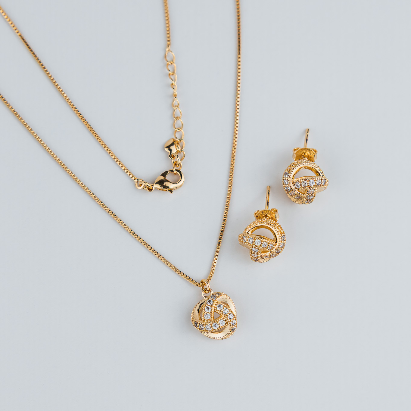 SET SFERE INTRECCIATE CON CRISTALLI