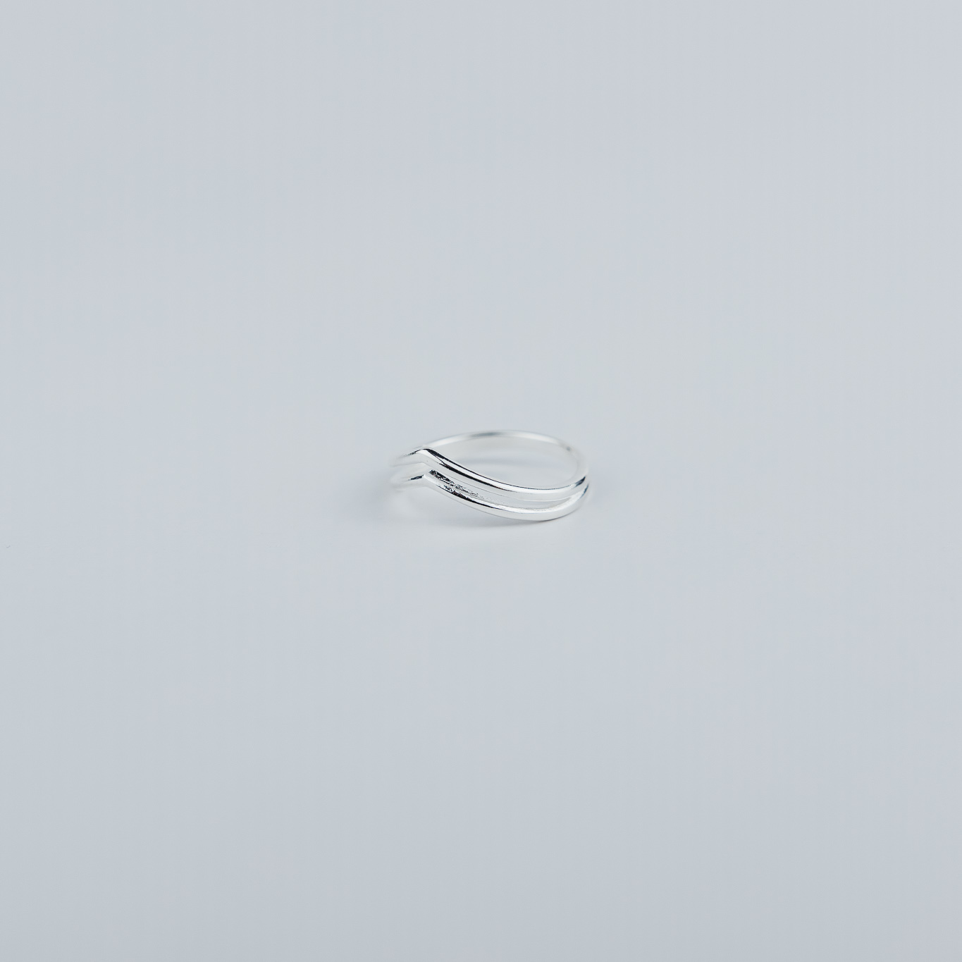 ANELLO A DUE FILI LISCIO