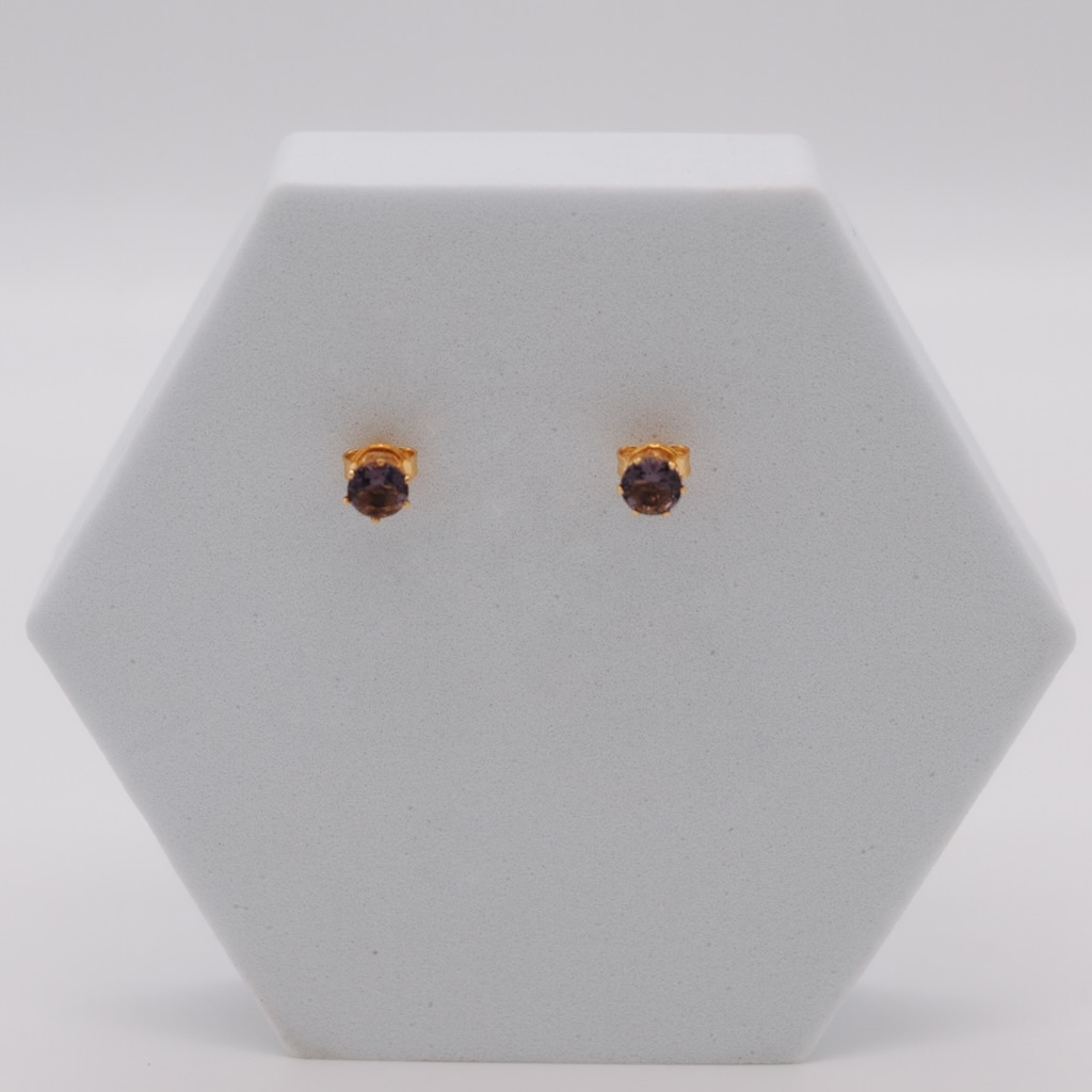 ORECCHINI PUNTO LUCE VIOLA