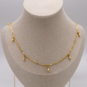 COLLANA CON GOCCE PENDENTI