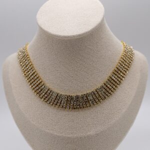 COLLANA CHOKER SPESSA CON ZIRCONI 