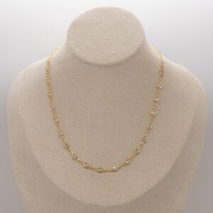 COLLANA CHOKER CON PUNTI LUCE OVALI