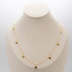 COLLANA CON CUORI PENDENTI