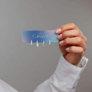 ORECCHINI DOPPI A CERCHIO RETTANGOLARE CRIVELLATO