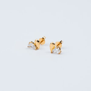 ORECCHINI A CUORE CON ZIRCONIA