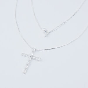 COLLANA CROCE CON ZIRCONIA