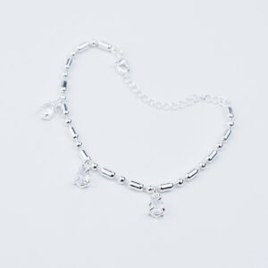 BRACCIALE CON PALLINE E GOCCE IN ZIRCONIA