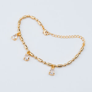BRACCIALE CON PALLINE E GOCCE IN ZIRCONIA