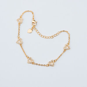 BRACCIALE CON CUORI TRAFORATI CRIVELLATI