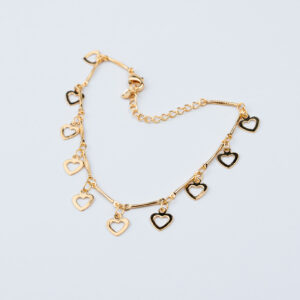 BRACCIALE CUORI LISCI APERTI