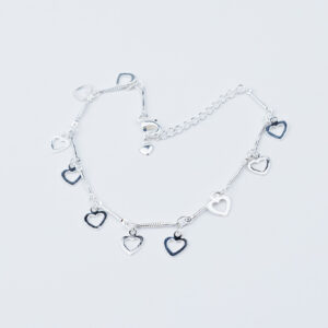 BRACCIALE CUORI LISCI APERTI