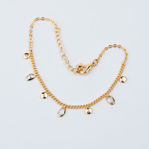 BRACCIALE CON MEDAGLIE DI ZIRCONIA