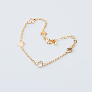 BRACCIALE A TRIFOGLIO CON PUNTI LUCE