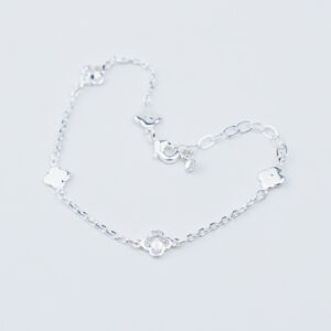 BRACCIALE A TRIFOGLIO CON PUNTI LUCE